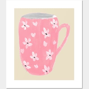 Pink mug Posters and Art